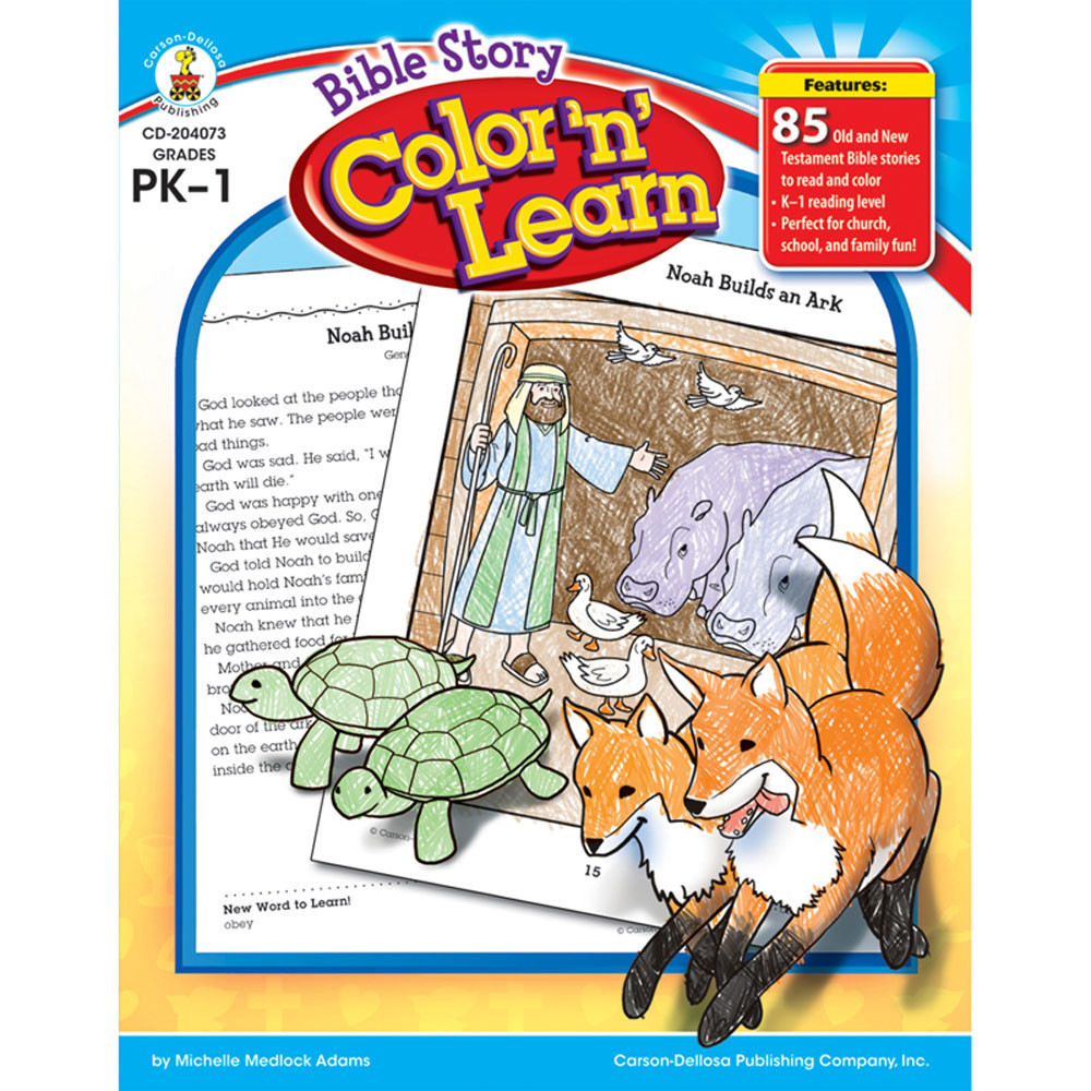 CD-204073 - Bible Story Color N Learn in Inspirational
