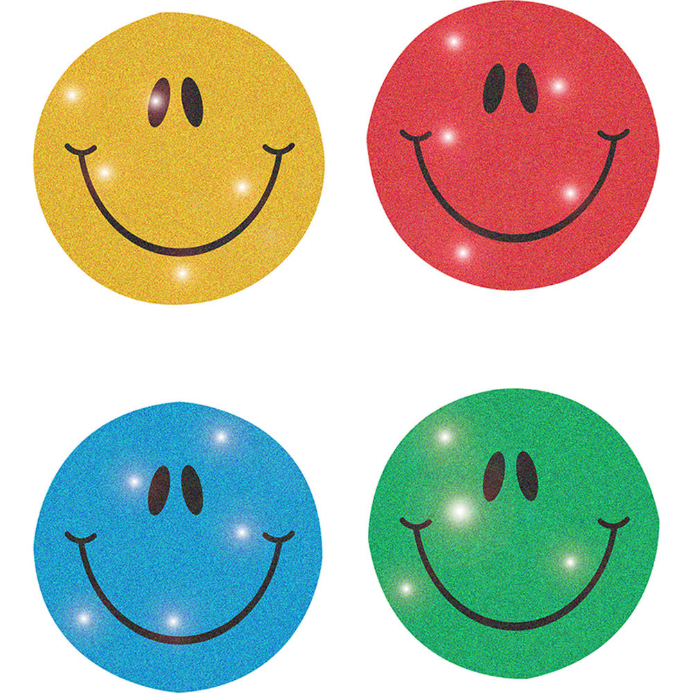 CD-2143 - Dazzle Chart Seals Smiley 440/Pk Faces Acid/Lignin Free Multicolor in Stickers