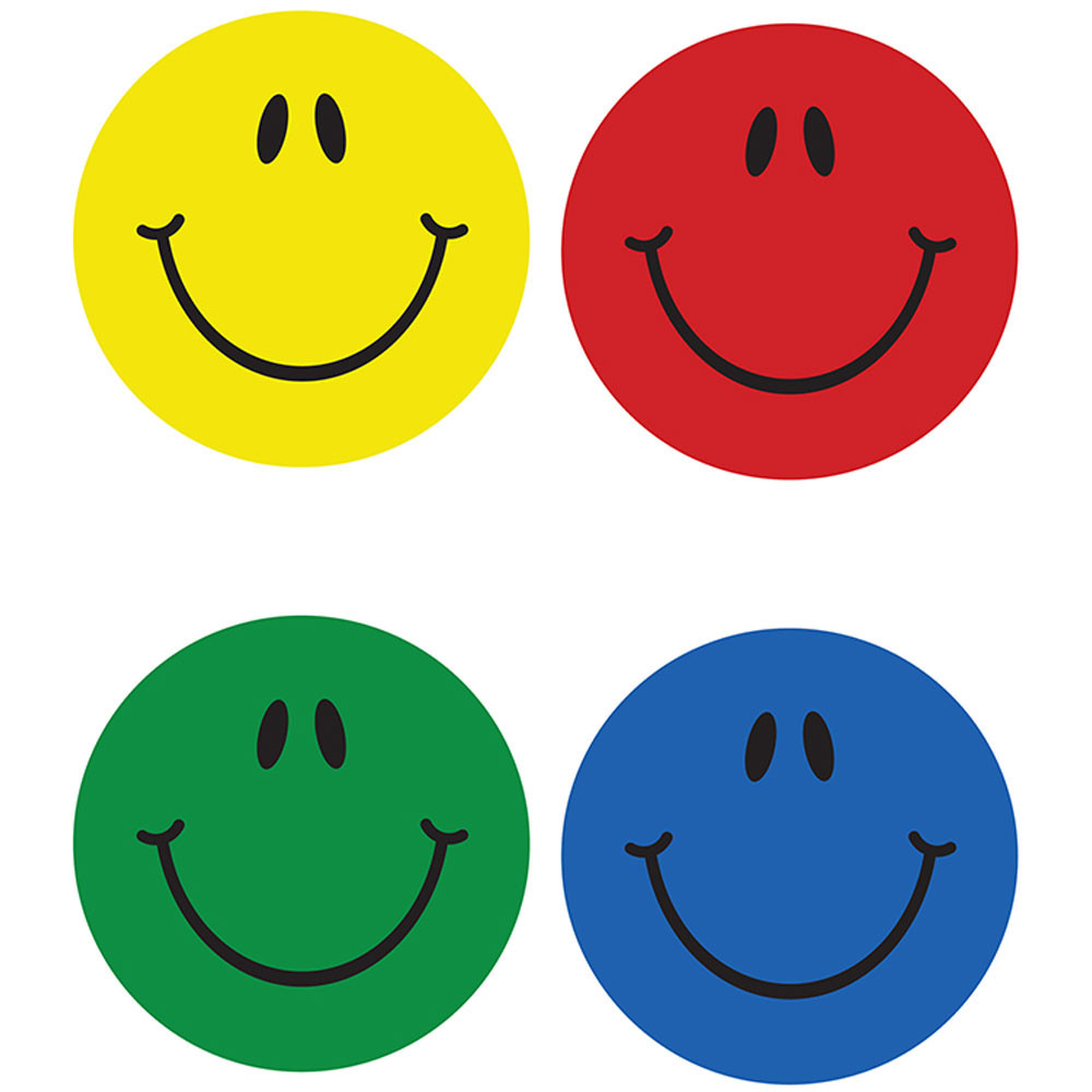 CD-2173 - Chart Seals Smiles Multicolor 810Pk Acid & Lignin Free in Stickers