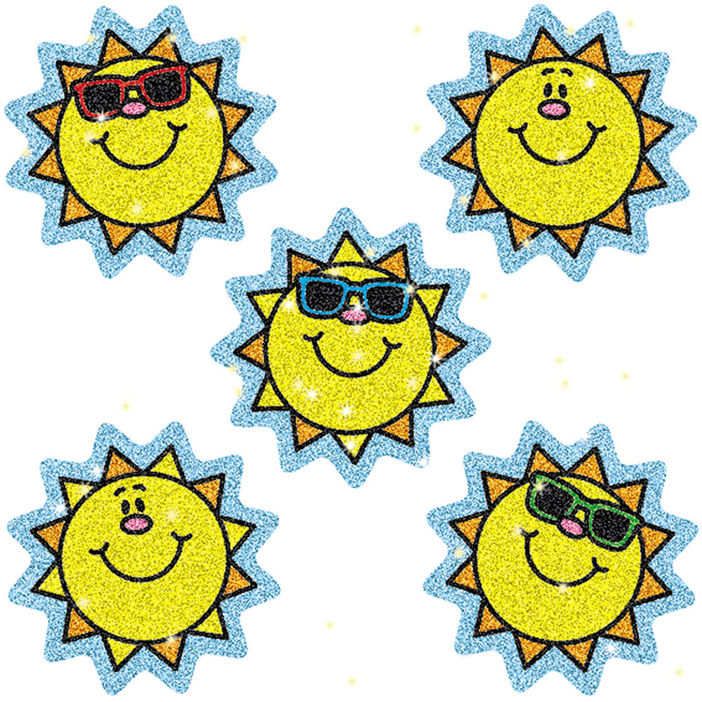 CD-2929 - Dazzle Stickers Suns 75-Pk Acid & Lignin Free in Stickers