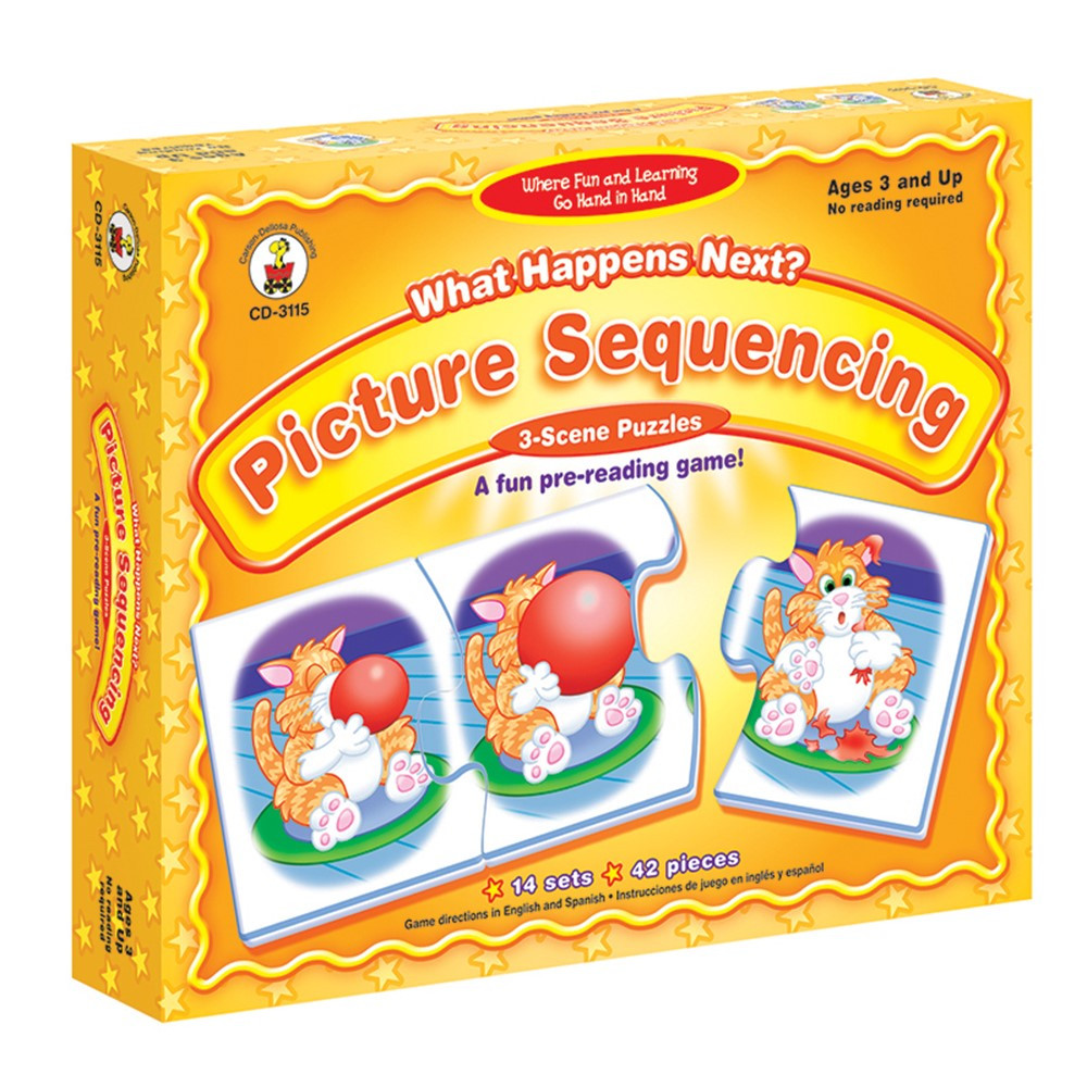 CD-3115 - Game What Happens Next Sequencing Ages 3& Up Picture in Games