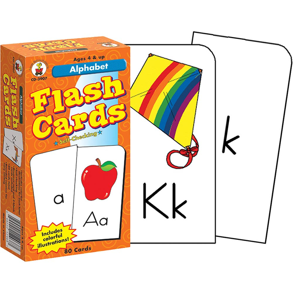 CD-3907 - Flash Cards Alphabet 6 X 3 in Letter Recognition