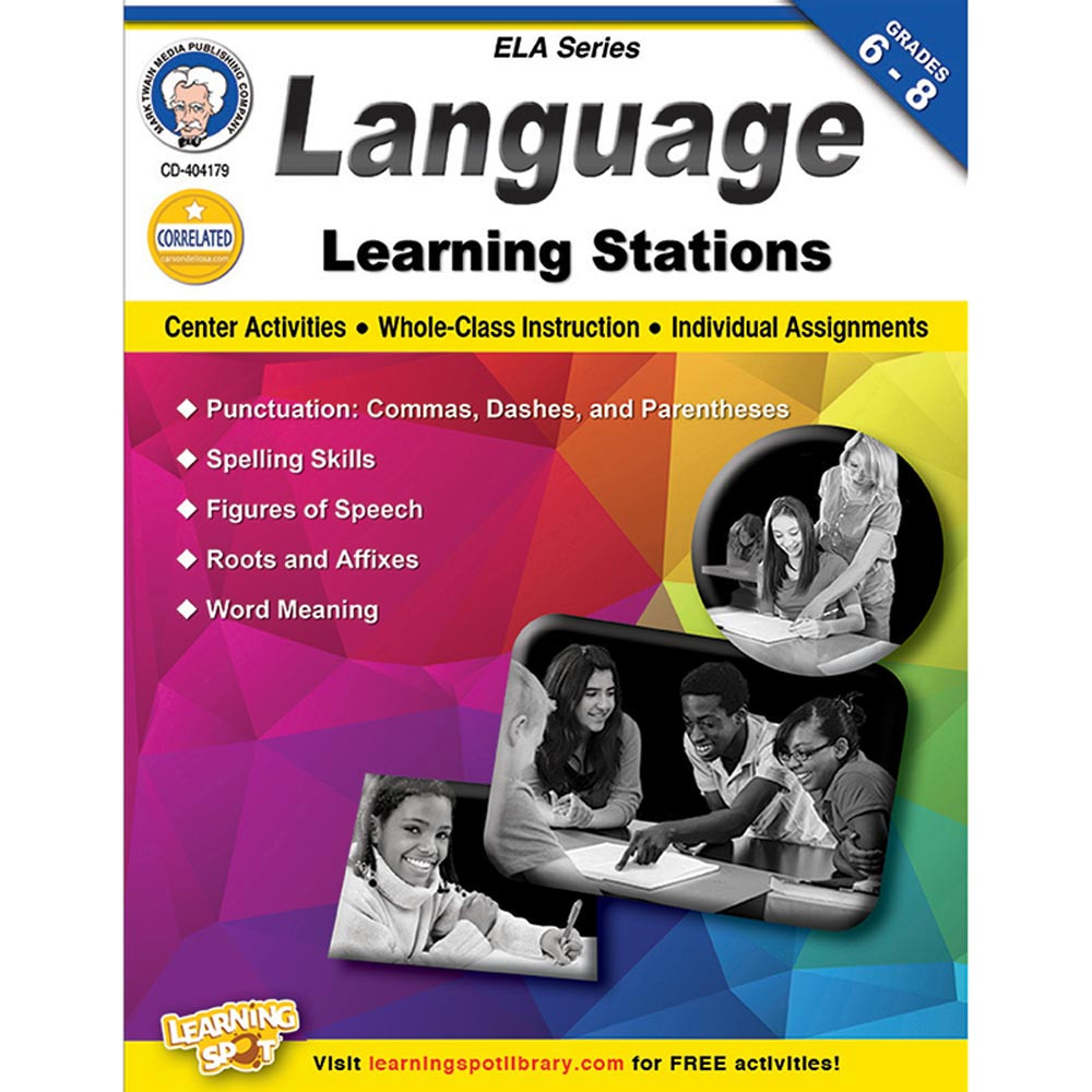 CD-404179 - Language Learning Stations Gr 6-8 in Reading Skills