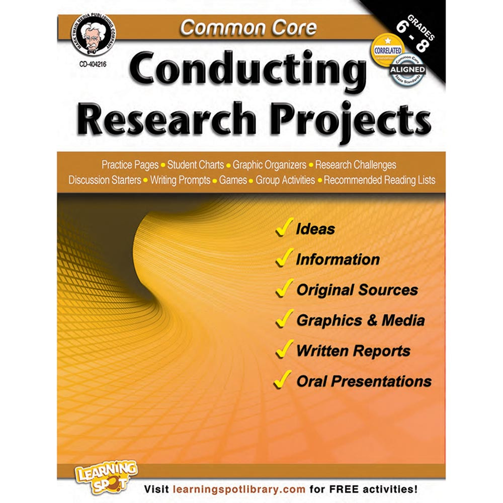 CD-404216 - Common Core Conducting Research Projects Book Gr 6-8 in Writing Skills