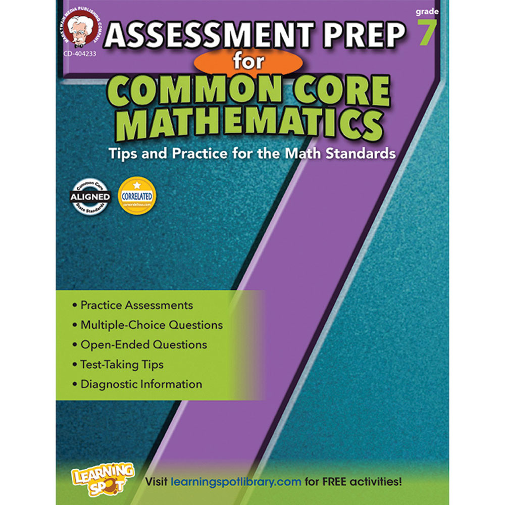CD-404233 - Gr 7 Assessment Prep For Common Core Mathematics in Activity Books
