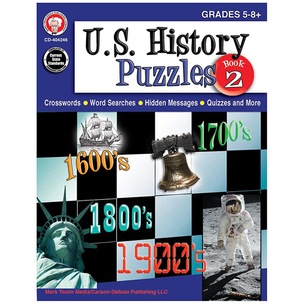 CD-404246 - Us History Puzzles Book 2 Gr 5-8 in History