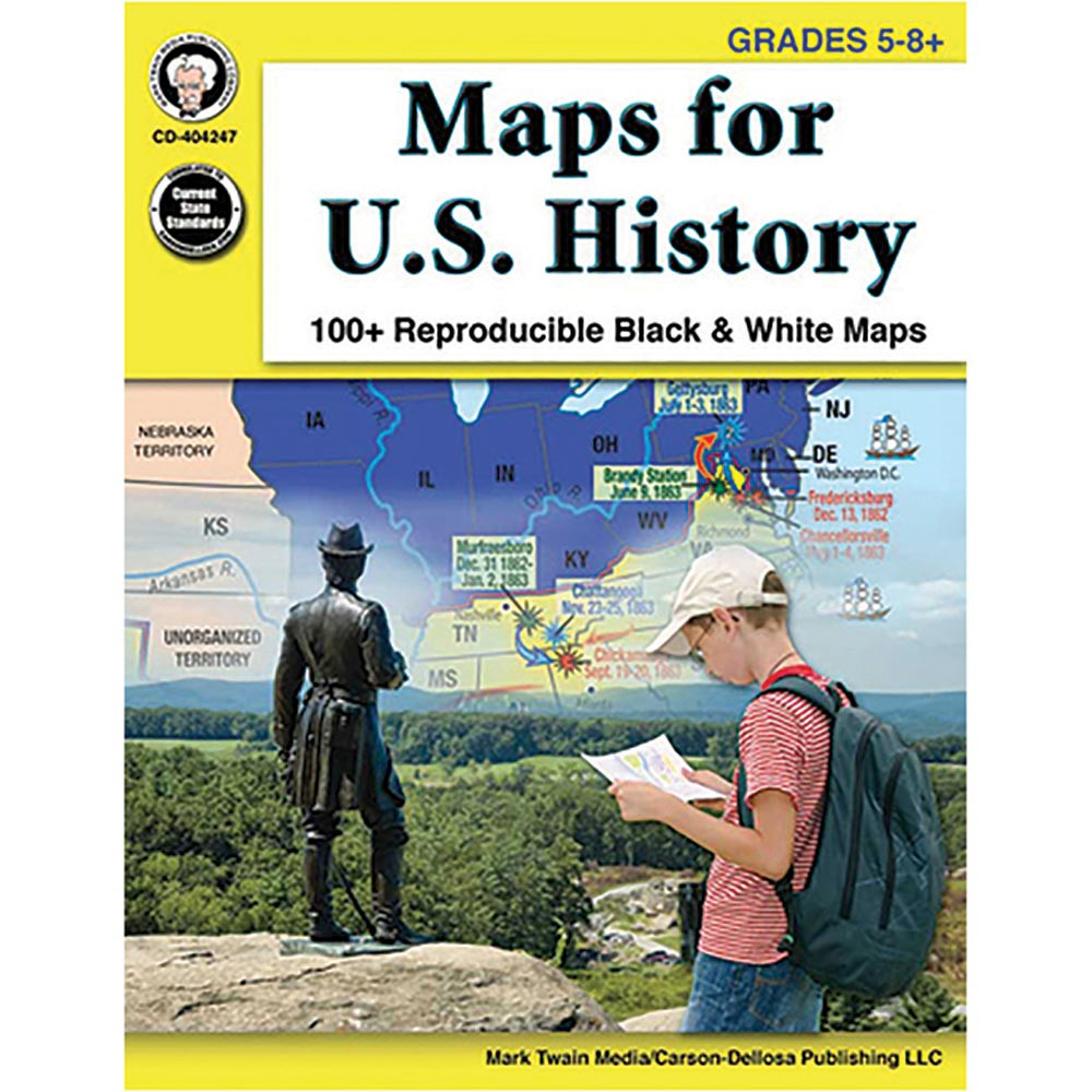 CD-404247 - Maps For Us History Gr 5-8 in Maps & Map Skills