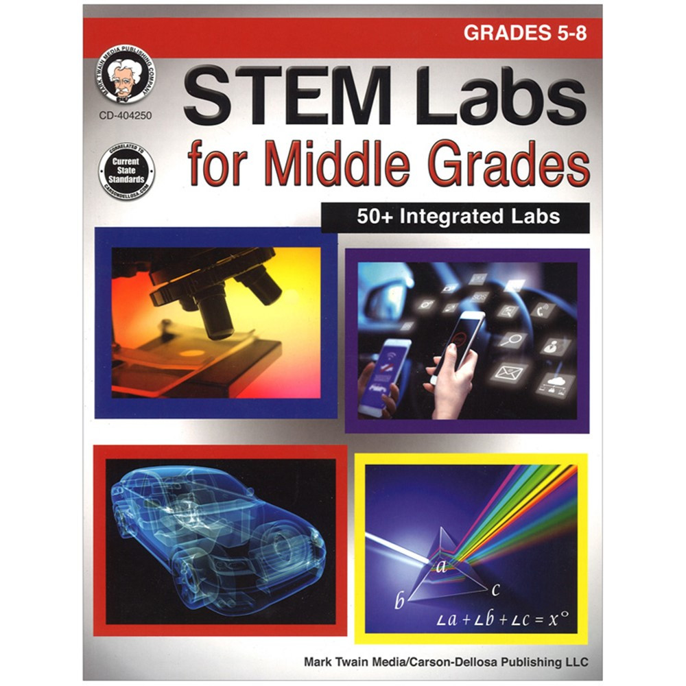 CD-404250 - Stem Labs For Middle Grades Gr 6-8 in Activity Books & Kits