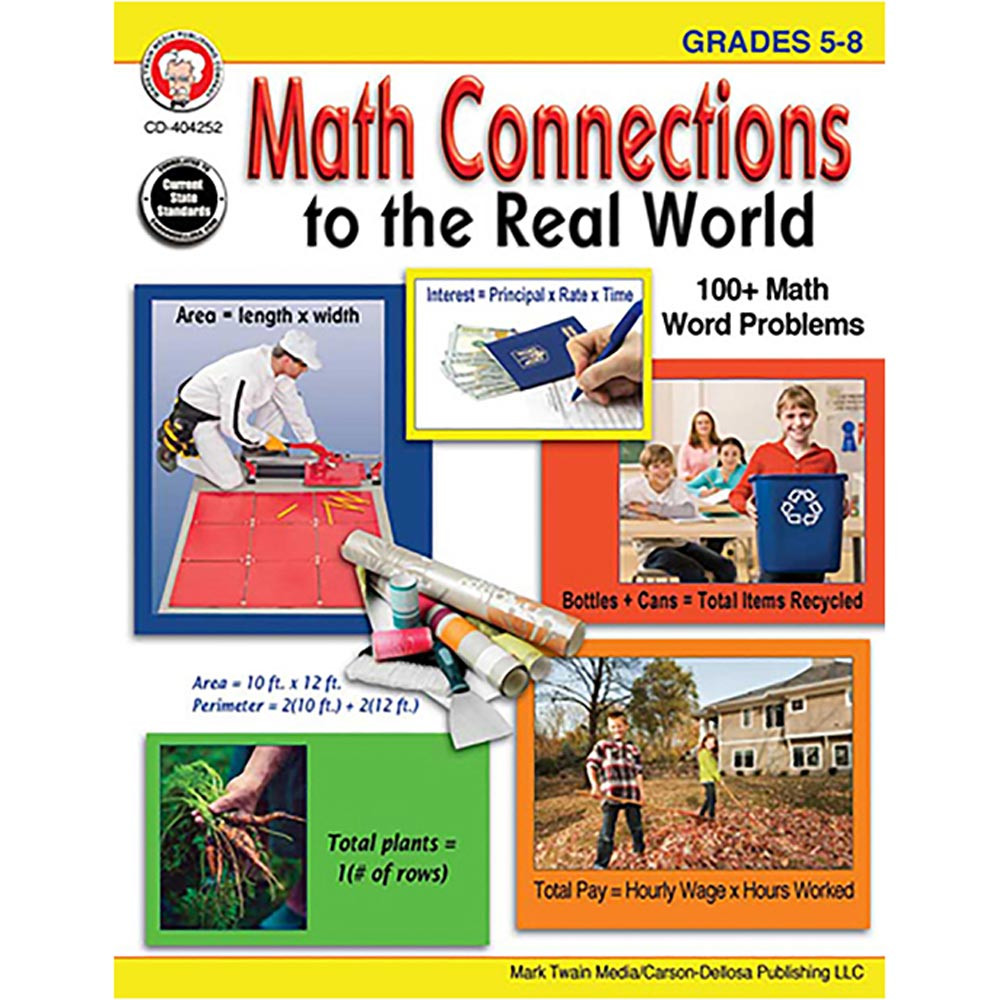 CD-404252 - Math Connections To The Real World Gr 5-8 in Activity Books