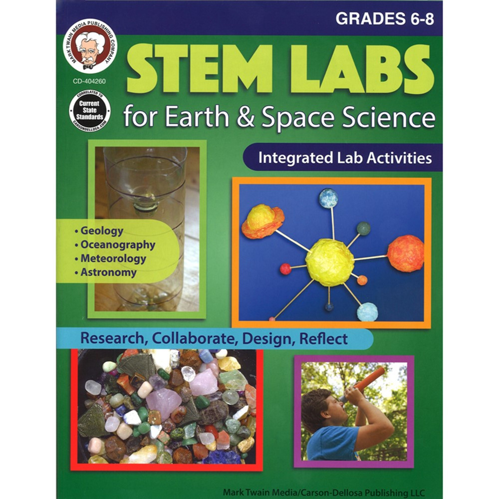 CD-404260 - Stem Labs Earth Space Sci Bk Gr 6-8 in Activity Books & Kits