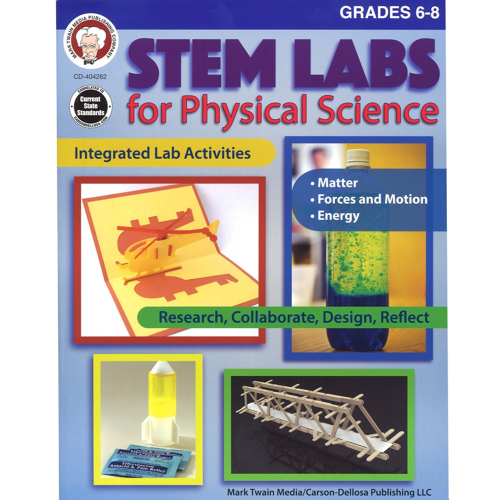 CD-404262 - Stem Lab Physical Science Bk Gr 6-8 in Energy