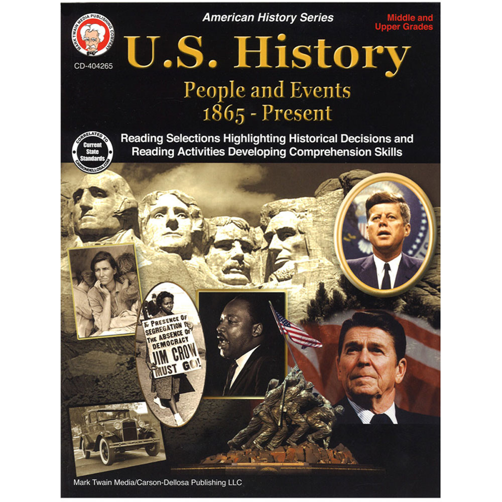 CD-404265 - Us History Middle Upper Grades Book in History
