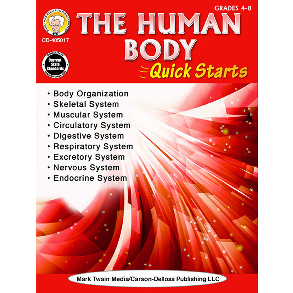 CD-405017 - Human Body Quick Starts Gr 4-9 in Human Anatomy