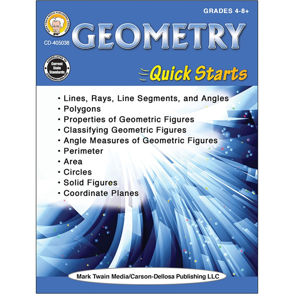 CD-405038 - Geometry Quick Starts Workbook in Activity Books