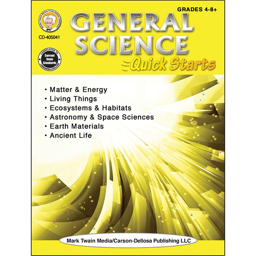 CD-405041 - General Science Quick Starts Workbk in Activity Books & Kits