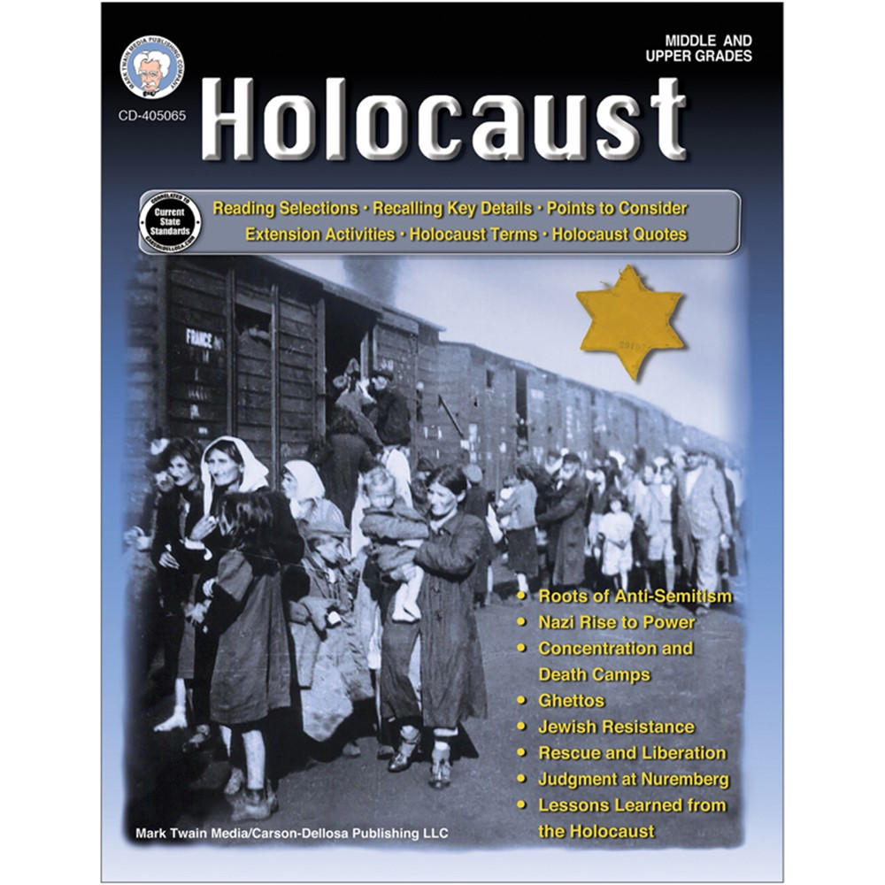 Holocaust Workbook, Grades 6-12 - CD-405065 | Carson Dellosa Education | History