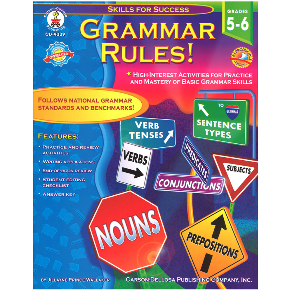 CD-4339 - Grammar Rules Gr 5-6 Basic Grammar Skills in Grammar Skills