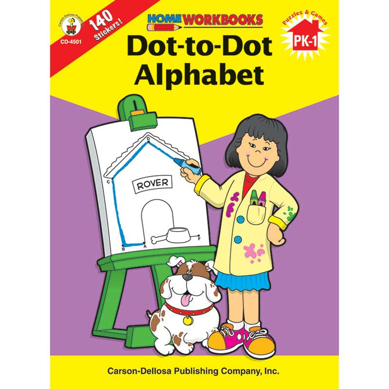 Home Workbook Dot-To-Dot Alphabet Gr Pk-1
