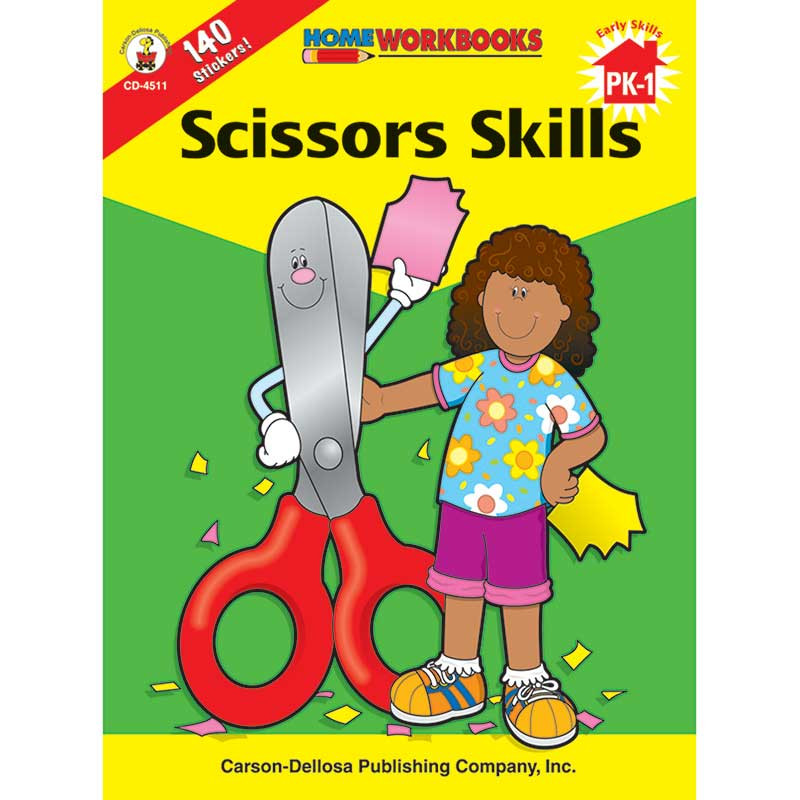 CD-4511 - Home Workbook Scissors Skills Gr Pk-1 in Skill Builders