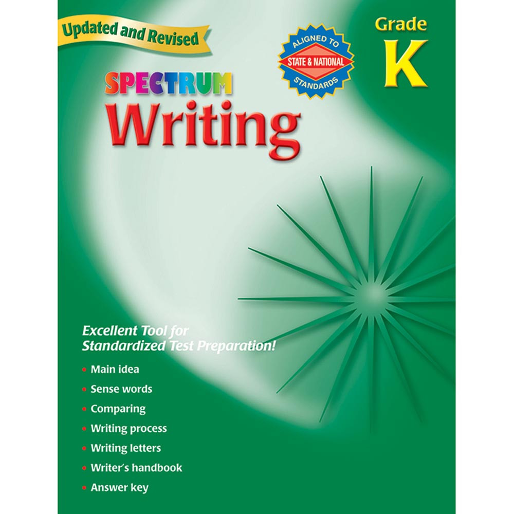 CD-704068 - Spectrum Writing Gr K in Writing Skills