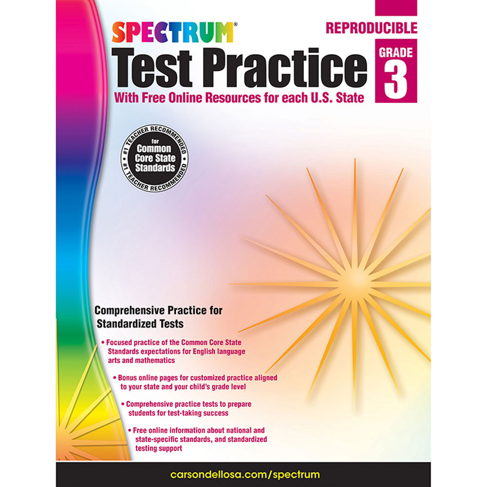 CD-704249 - Test Practice Workbook Gr 3 in Cross-curriculum