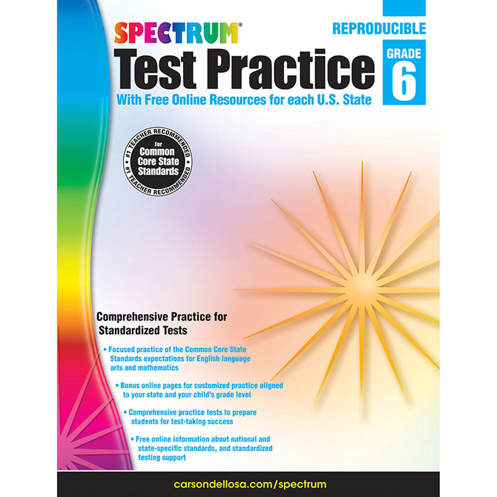 CD-704252 - Test Practice Workbook Gr 6 in Cross-curriculum
