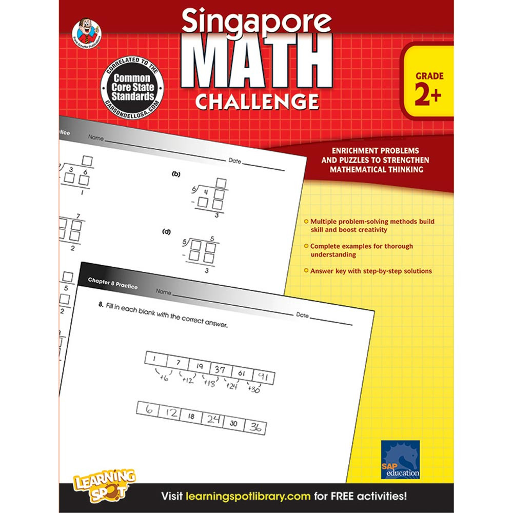 CD-704279 - Singapore Math Challenge Gr 2 in Activity Books