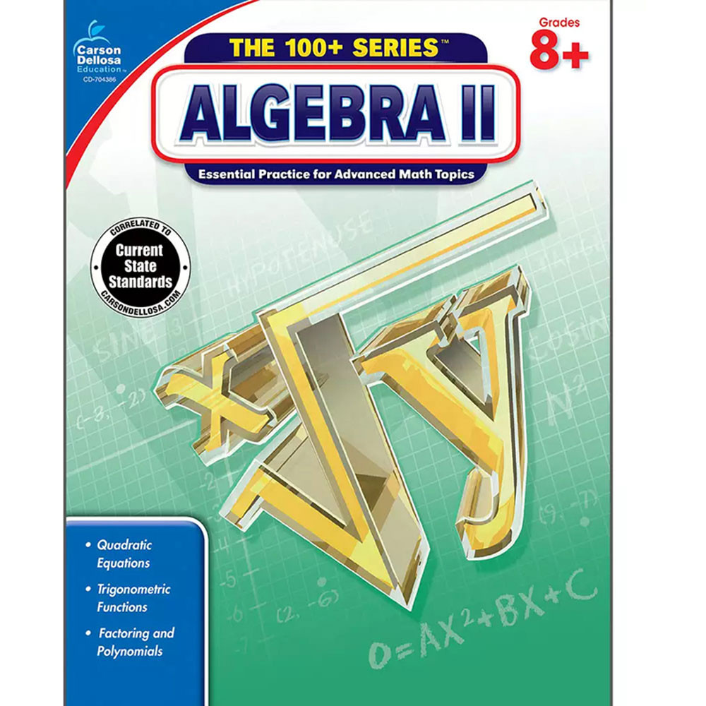 CD-704386 - Algebra Ii Book Grades 8 & Up in Activity Books