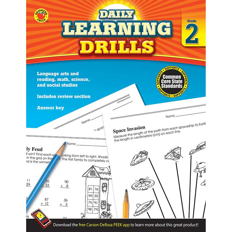 CD-704393 - Daily Learning Drills Books Gr 2 in Cross-curriculum Resources