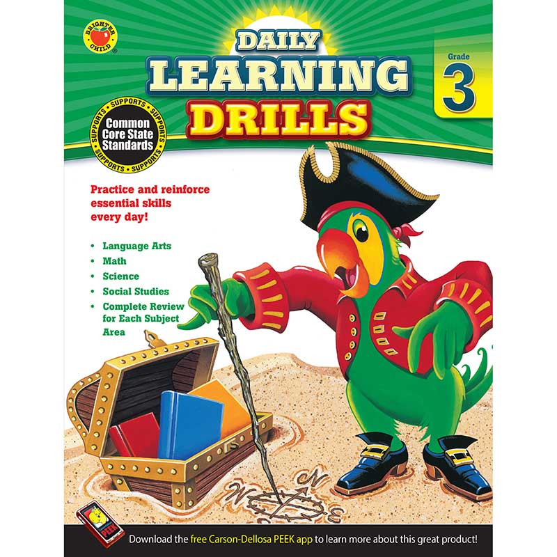 CD-704394 - Daily Learning Drills Books Gr 3 in Cross-curriculum Resources