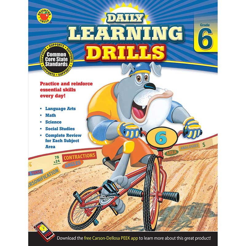 CD-704397 - Daily Learning Drills Books Gr 6 in Cross-curriculum Resources