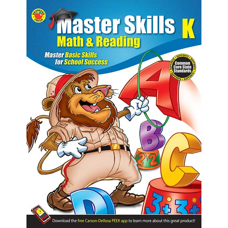 CD-704445 - Math & Reading Book Gr K in Cross-curriculum Resources