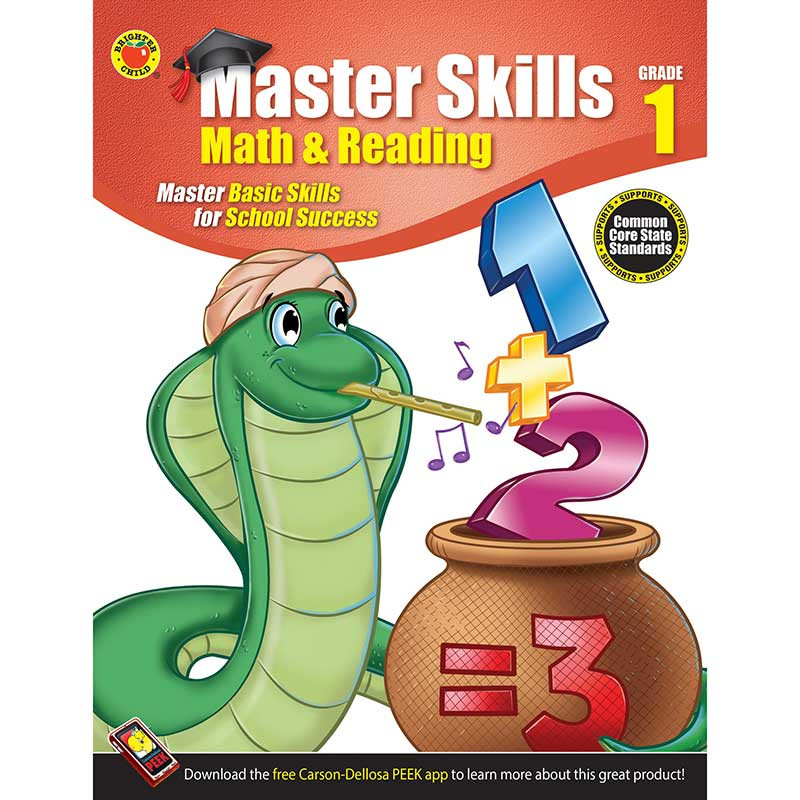 CD-704446 - Math & Reading Book Gr 1 in Cross-curriculum Resources