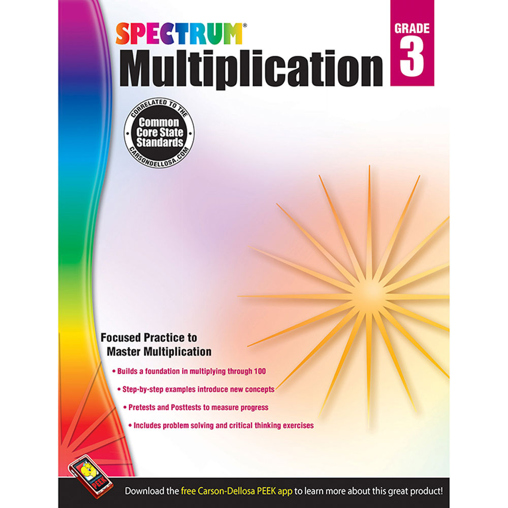 CD-704507 - Spectrum Gr3 Multiplication Workbk in Multiplication & Division