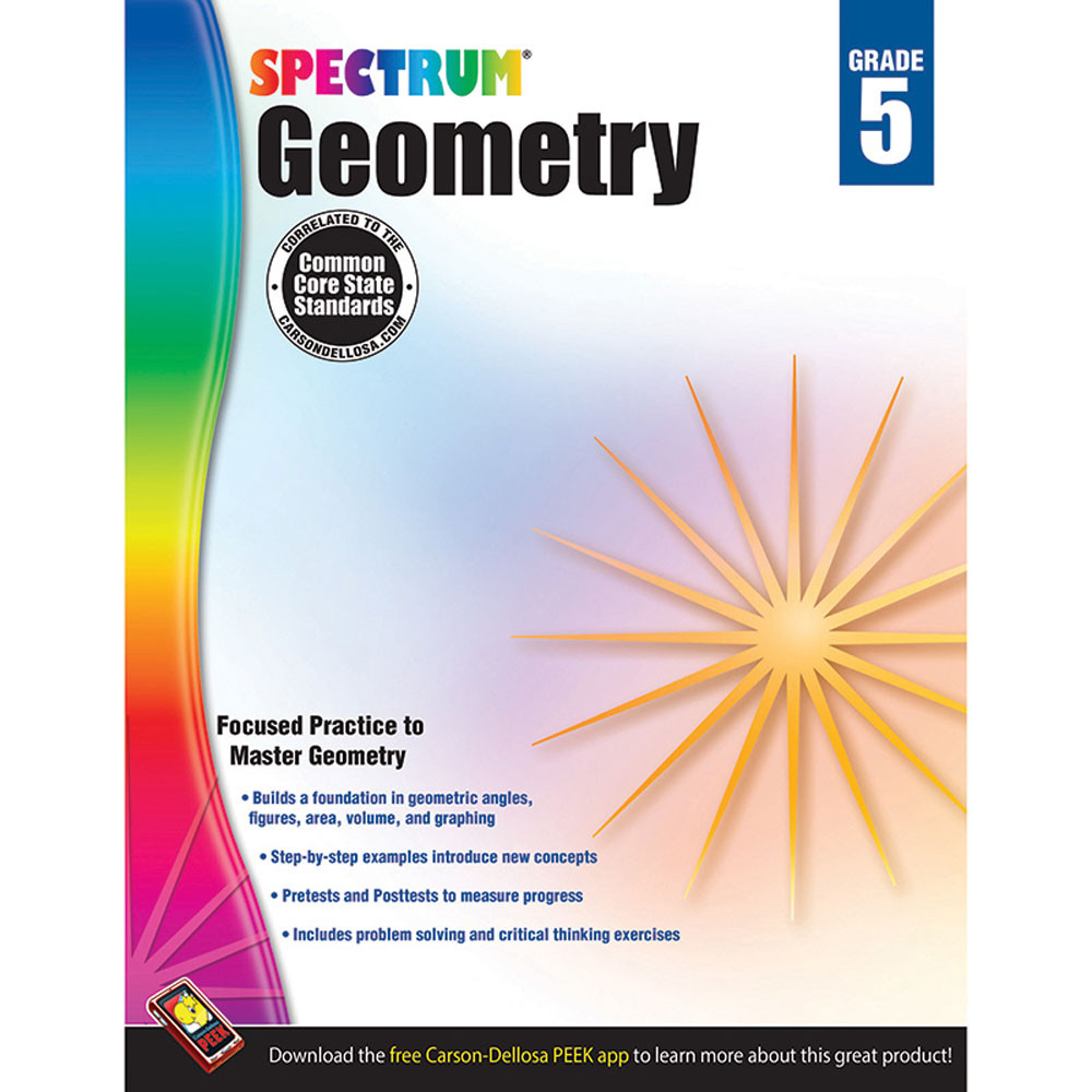 CD-704512 - Spectrum Gr5 Geometry Workbook in Geometry