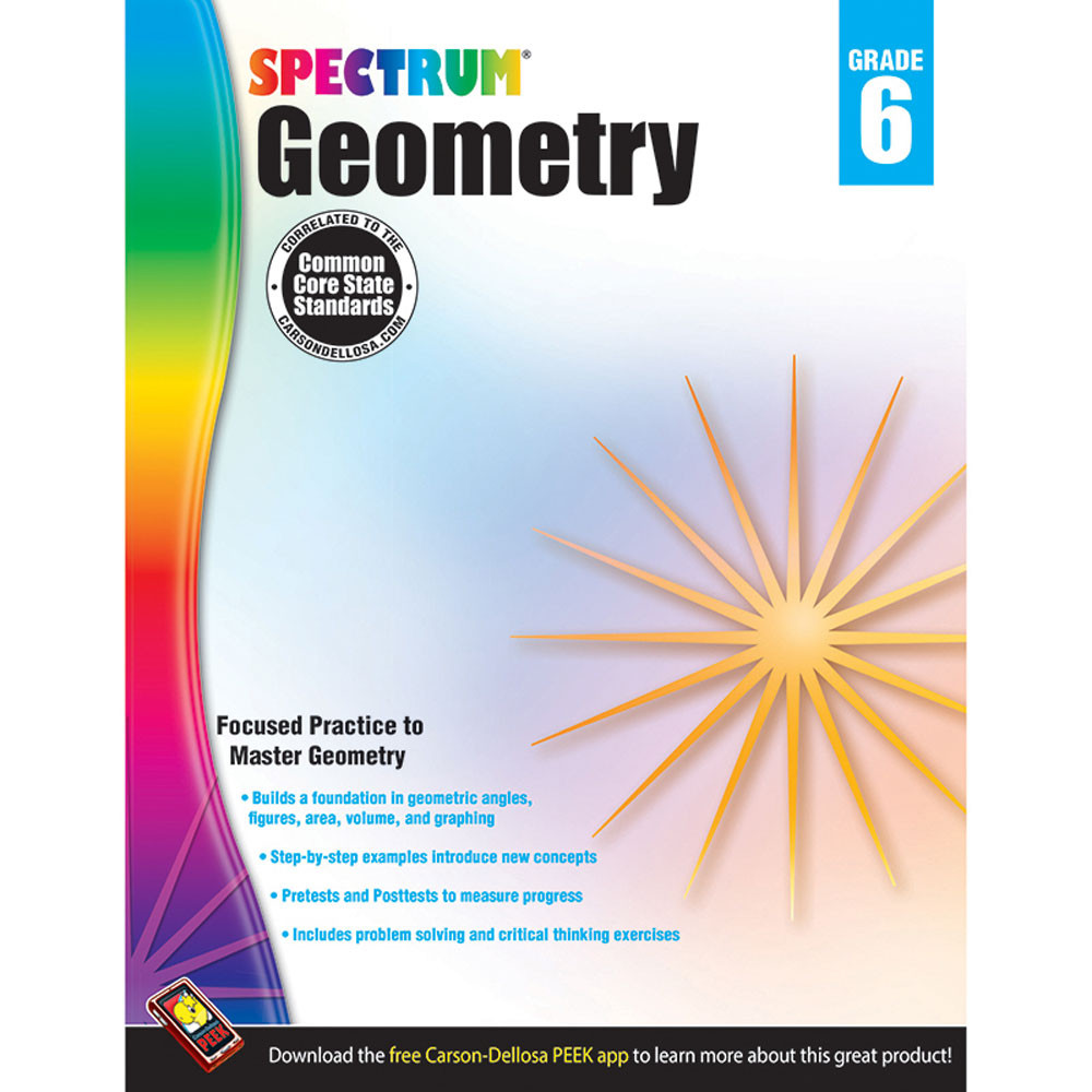 CD-704514 - Spectrum Gr6 Geometry Workbook in Geometry