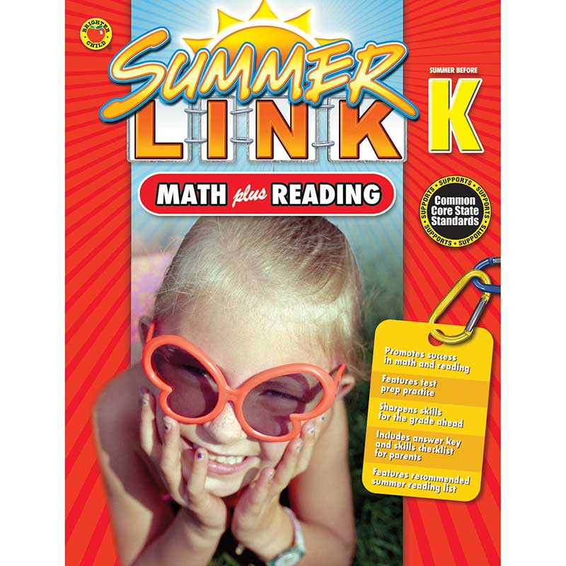 CD-704519 - Summer Before Gr K Math Plus Reading Book in Skill Builders