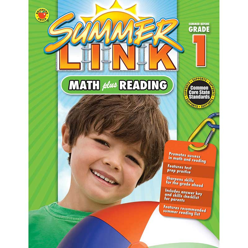 CD-704520 - Summer Before Gr 1 Math Plus Reading Book in Skill Builders