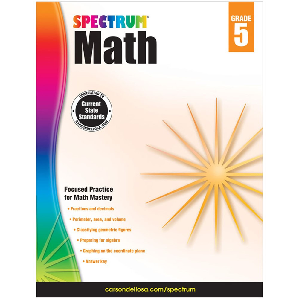 CD-704565 - Spectrum Math Gr 5 in Activity Books