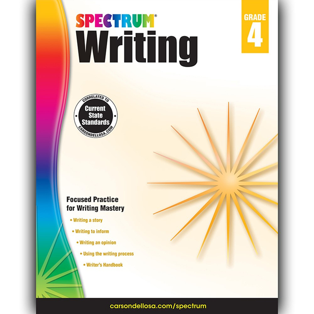 CD-704573 - Spectrum Writing Gr 4 in Writing Skills