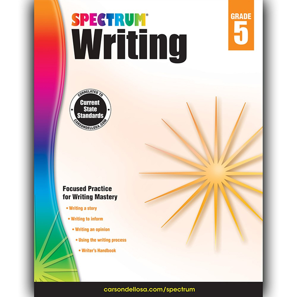 CD-704574 - Spectrum Writing Gr 5 in Writing Skills