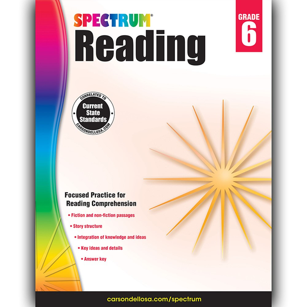 CD-704584 - Spectrum Reading Gr 6 in Reading Skills