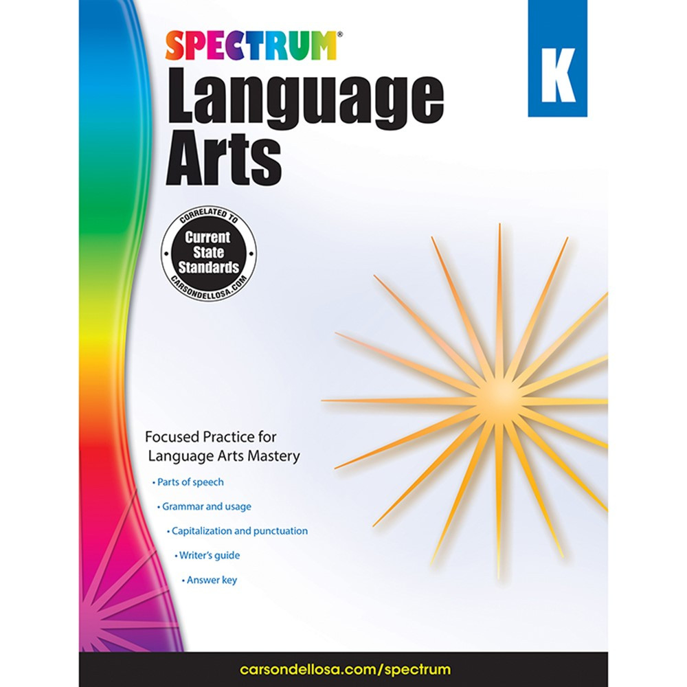 CD-704587 - Spectrum Language Arts Gr K in Language Skills