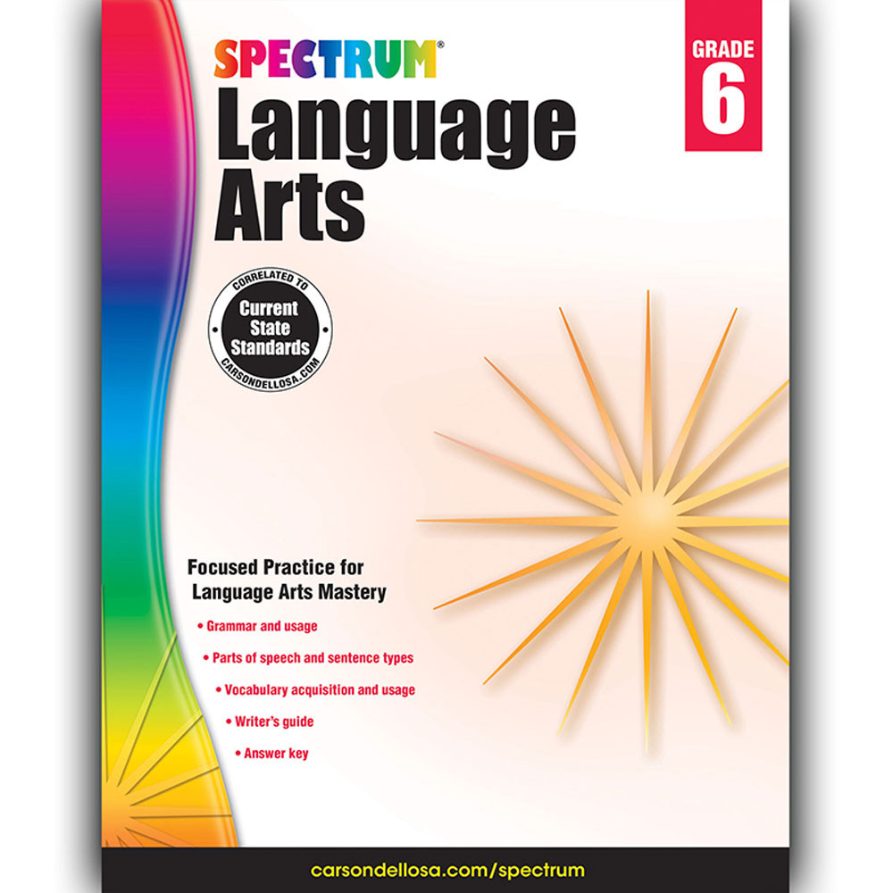 CD-704593 - Spectrum Language Arts Gr 6 in Language Skills