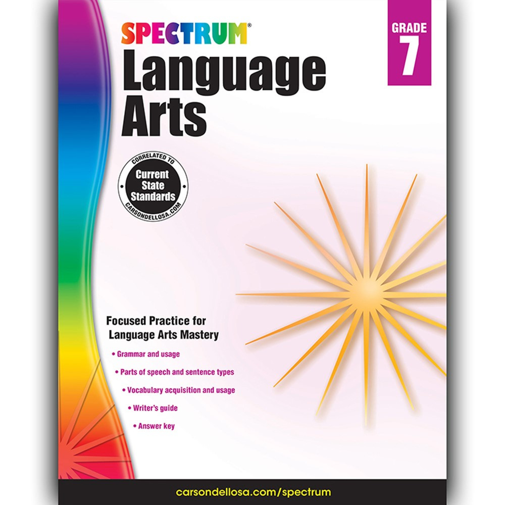 CD-704594 - Spectrum Language Arts Gr 7 in Language Skills