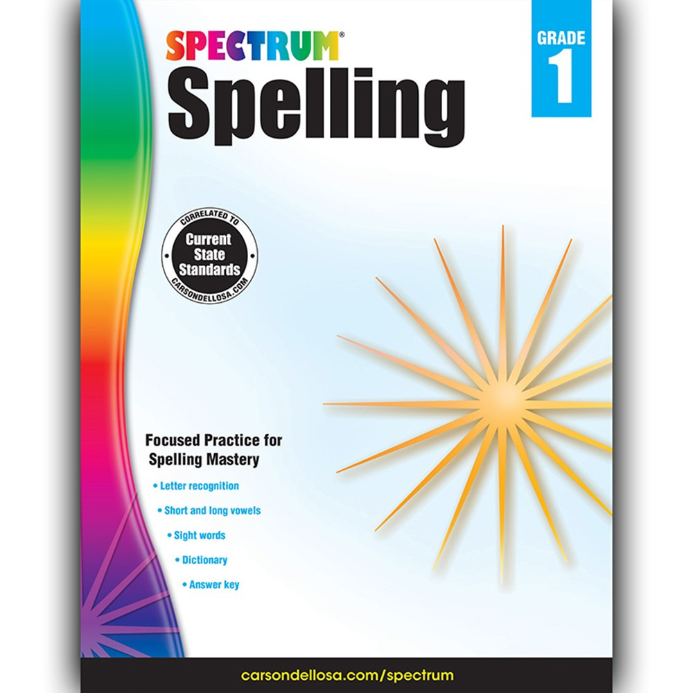 CD-704597 - Spectrum Spelling Gr 1 in Spelling Skills
