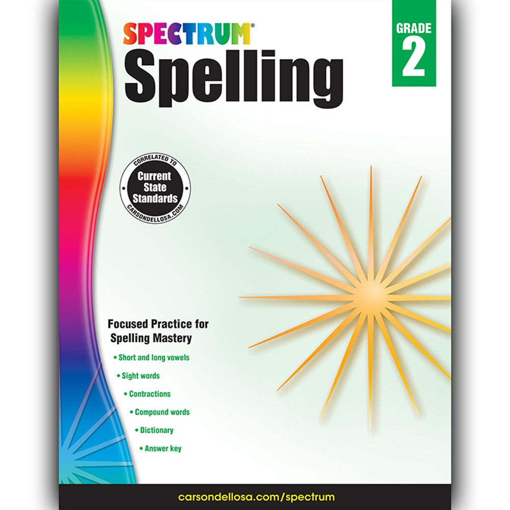 CD-704598 - Spectrum Spelling Gr 2 in Spelling Skills
