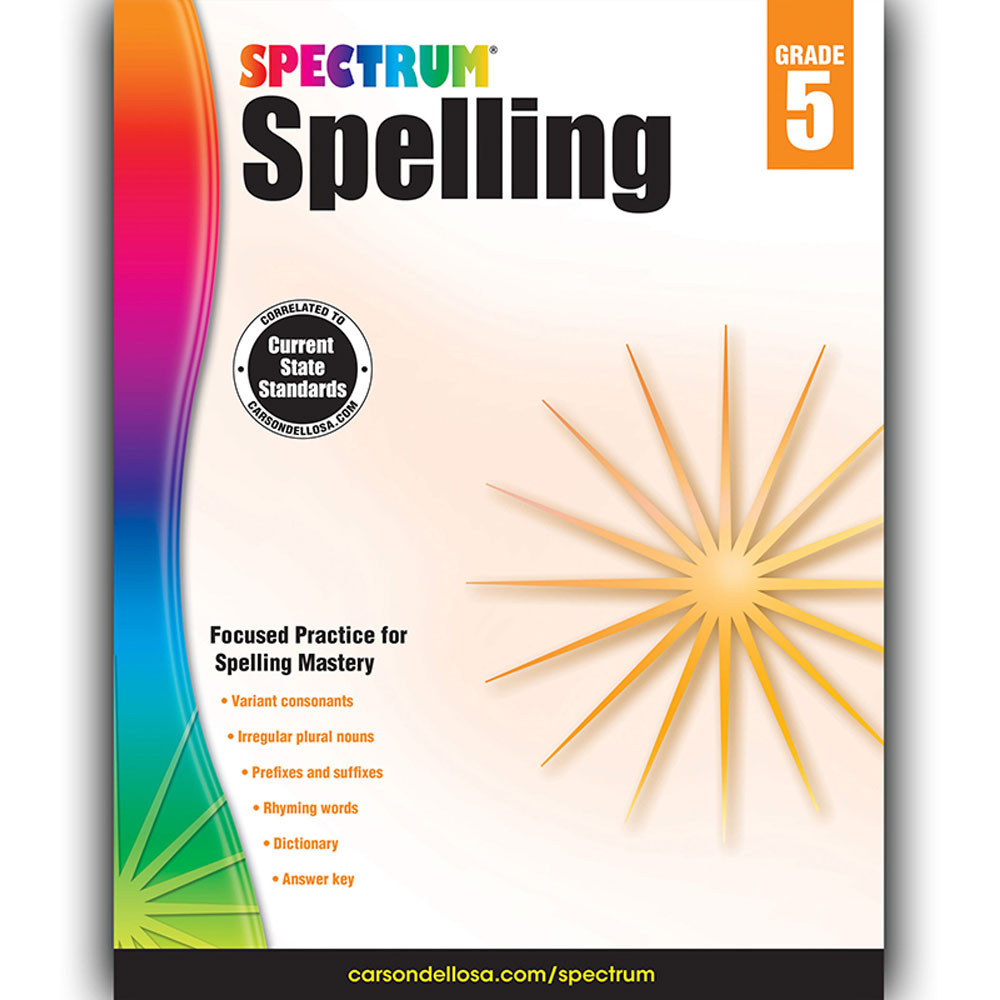CD-704601 - Spectrum Spelling Gr 5 in Spelling Skills