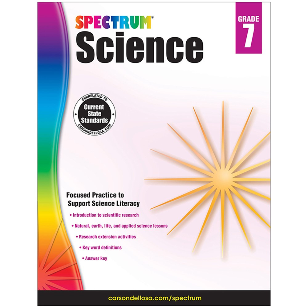 CD-704620 - Spectrum Science Gr 7 in Activity Books & Kits