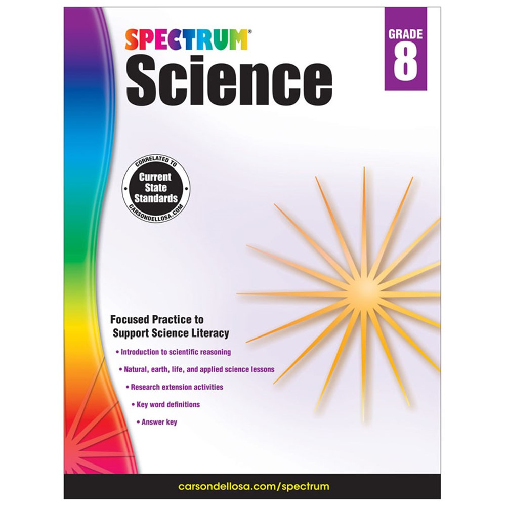 CD-704622 - Spectrum Science Gr 8 in Activity Books & Kits